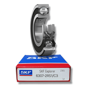 Rodamiento 6307-2rs1/c3 Rígido De Bolas Med: 35x80x21 Mm Skf