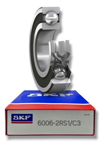 Rodamiento 6006-2rs1/c3 Rígido De Bolas - Skf Med: 30x55x13 1