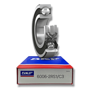 Rodamiento 6006-2rs1/c3 Rígido De Bolas - Skf Med: 30x55x13