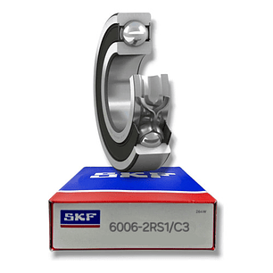 Rodamiento 6006-2rs1/c3 Rígido De Bolas - Skf Med: 30x55x13