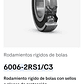 Rodamiento 6006-2rs1/c3 Rígido De Bolas - Skf Med: 30x55x13 - Miniatura 7