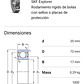 Rodamiento 6207-2z Rígido De Bolas Skf Medidas: 35x72x17 - Miniatura 2