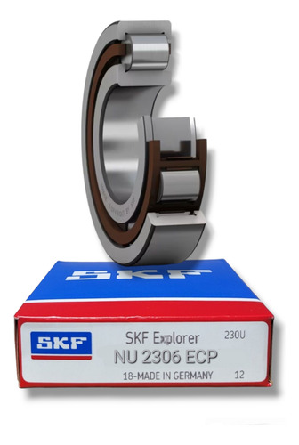 Rodamiento Nu 2306 Ecp De Rodillos Cilíndricos Med: 30x72x27 1