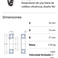 Rodamiento Nu 2306 Ecp De Rodillos Cilíndricos Med: 30x72x27 - Miniatura 2