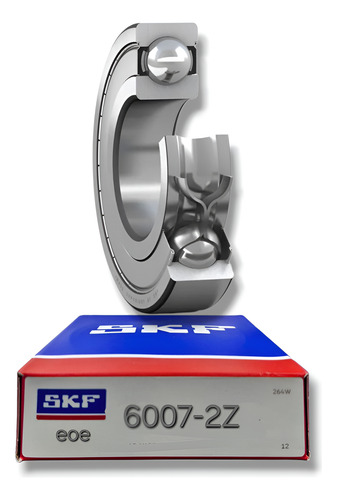 Rodamiento 6007-2z Rígido De Bolas Skf Medidas: 35x62x14 Mm 1