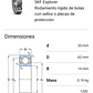 Rodamiento 6007-2z Rígido De Bolas Skf Medidas: 35x62x14 Mm - Miniatura 2