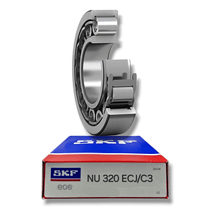 Rodamiento Nu 320 Ecj/c3 Rodillos Cilindricos Med 100x215x47
