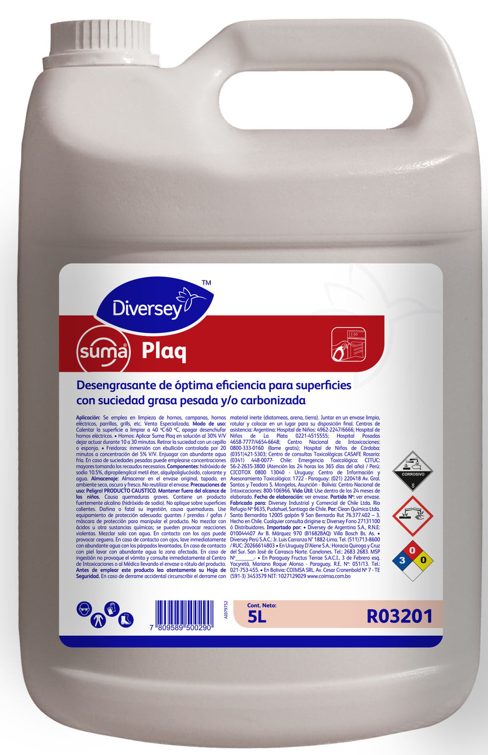 Limpia Hornos Alta Eficiencia 5 Litros - SUMA PLAQ 6