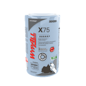 Paños Wypall X75 Reutilizables Rollo 1x60 Paños C/u