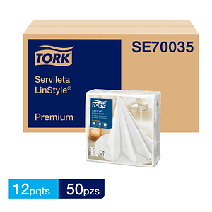 Servilleta Premium Linstyle 12 Pqtes X 50 Hojas Color BLANCA