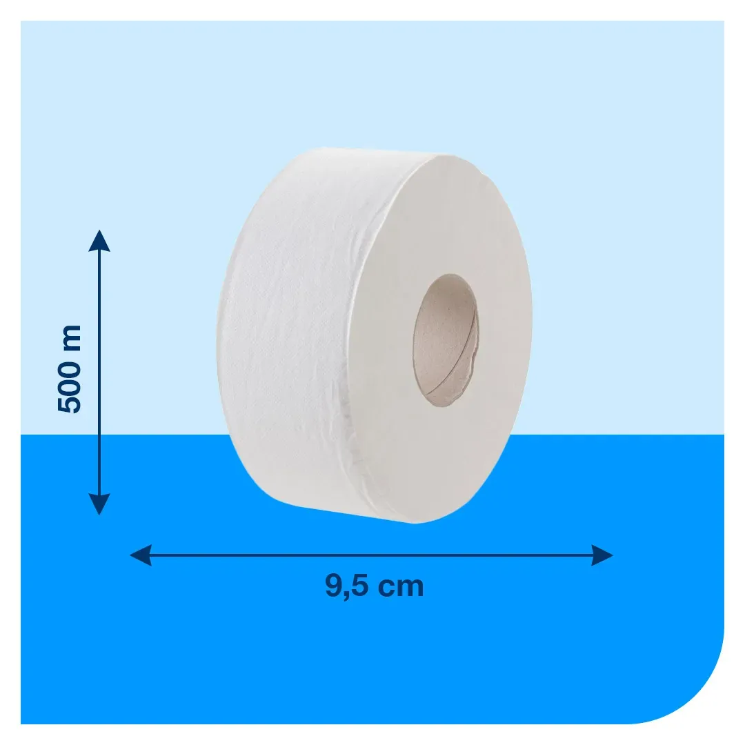 Papel Higiénico Jumbo Tork - 6 Rollos De 500 Metros c/u HI55004 3