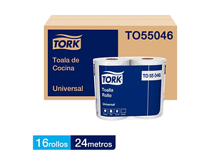 Toalla de Cocina Tork - 16 Rollos de 24 Metros X 20 cm C/U TO55046