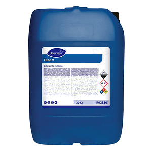 Detergente Multiuso 20 KG para lavado químico de superficies Titan 9