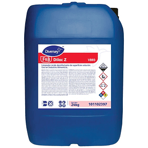 Limpiador ácido Sanitizante por espuma - 24 KG. DILAC Z - DIVERSEY