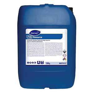 Resource Limpiador alcalino para limpieza pesada CIP 24 KG. DIVERSEY