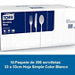 Servilleta de Mesa Tork Advance 33x33cm - 10 Paquetes x 200 Hojas C/U SE70044 - Miniatura 1
