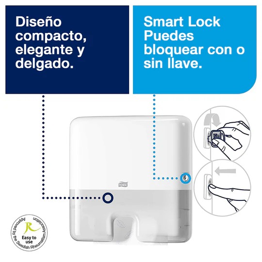 Dispensador de Toalla Interfoliada Tork Xpress Blanco  DI70028 4