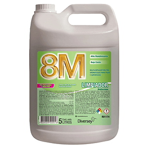 LIMPIADOR MULTIUSO 8M MEDITERRANEO PARA PISOS Y SUPERFICIES - 5 LTS Diversey