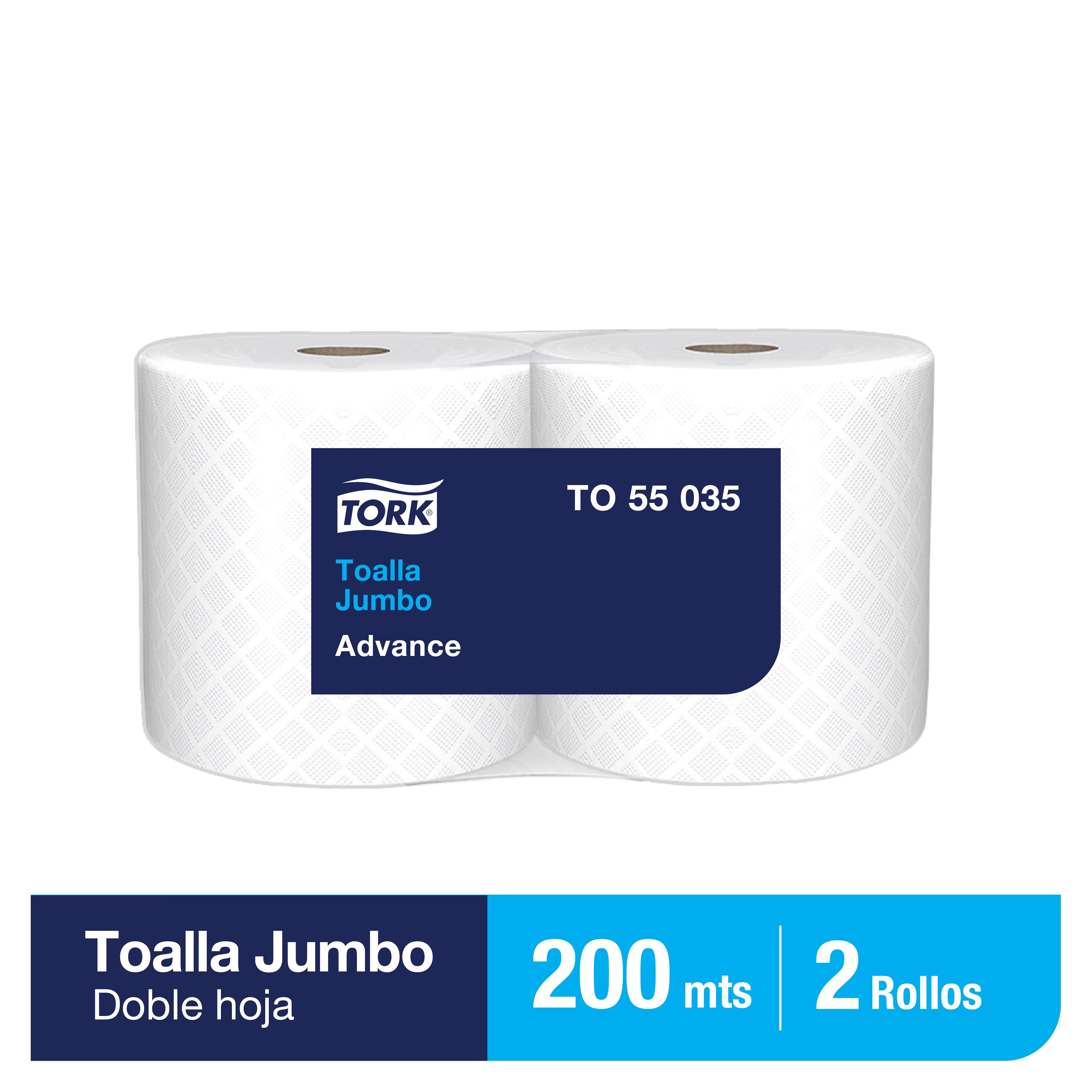 Toalla en Rollo Jumbo Tork Advanced - 2 Rollo x 200 Mts. C/U TO55035 1
