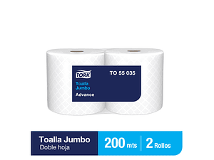 Toalla en Rollo Jumbo Tork Advanced - 2 Rollo x 200 Mts. C/U TO55035