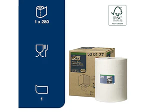 Wipe Uso Industrial Rollo Blanco - 280 Paños TORK TO70036
