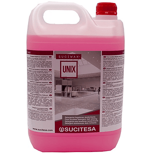 Detergente fregadoras Auto brillante 5 Lts. AQUAGEN UNIX Sucitesa