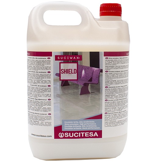 Emulsión brillo Alto rendimiento para Pisos 5 Lts. SUCIWAX SHIELD Sucitesa 1