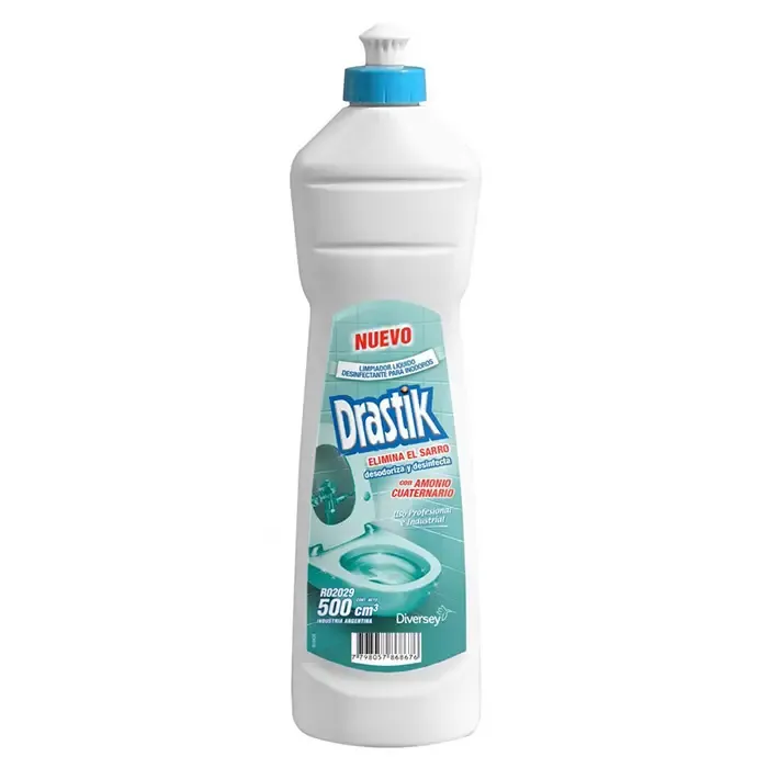 Limpiador para Inodoros, desincrusta, desinfecta y desodoriza 500ml DRASTIK  1