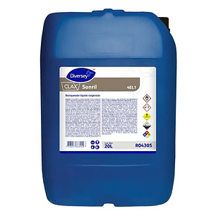 Blanqueador líquido oxigenado CLAX SONRIL - 20 Lts. Diversey