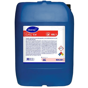 Líquido neutralizante de blanqueador y de alcalinidad 20 Lts. CLAX CID - Diversey