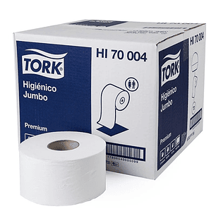 Papel Higiénico Jumbo Tork Premium - 12 Rollos x 160 Mts. - HI70004