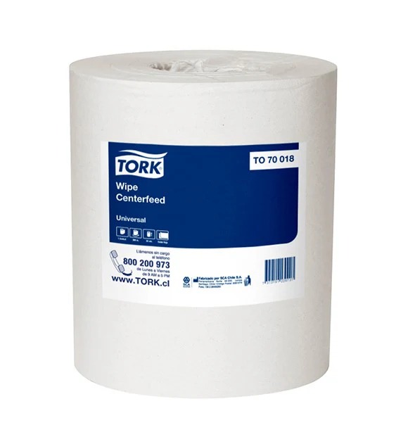 Toalla Centerfeed Tork Universal Hoja Simple - 6 Rollos x 300 Mts. TO70018 1