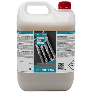  Eliminador de incrustaciones de cal y óxido para Lavanderias 5 Lts. LAVICOM ACID