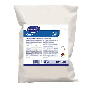Detergente con espuma controlada en Polvo 20 Kgs. OMIN - Diversey