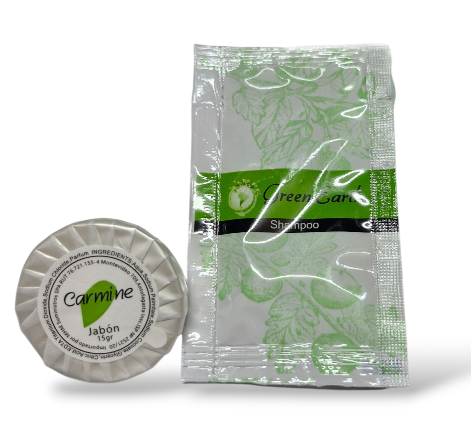 Jabón Redondo + Shampoo Sachet Hoteles 500 Unidades C/u 1