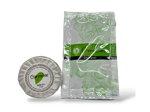 Jabón Redondo + Shampoo Sachet Hoteles 500 Unidades C/u
