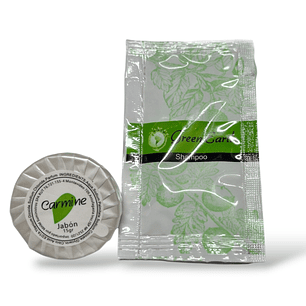 Jabón Redondo + Shampoo Sachet Hoteles 500 Unidades C/u