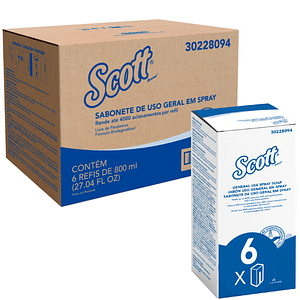 Jabón Spray Scott Cosmético 6 Sachet de 800ml C/U - SCOTT