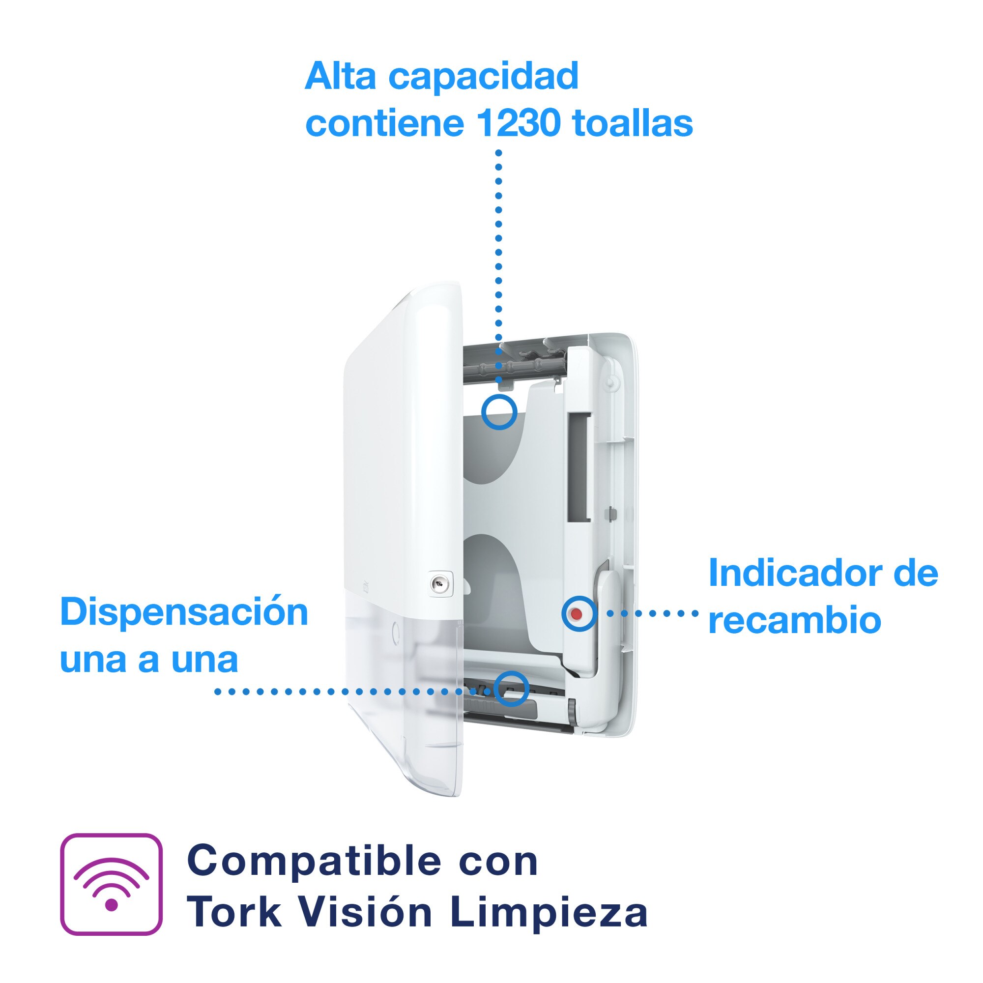 Dispensador Reacondicionado Toalla Interfoliada PEAKSERVE MINI DI70078 4