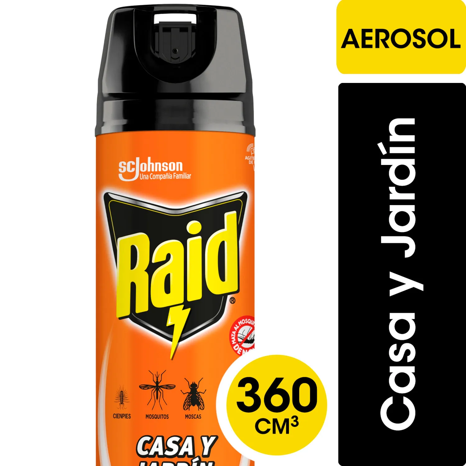 Insecticida Casa Y Jardín 360 Cc - RAID 1