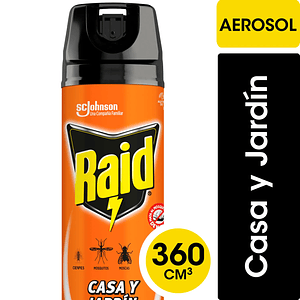 Insecticida Casa Y Jardín 360 Cc - RAID