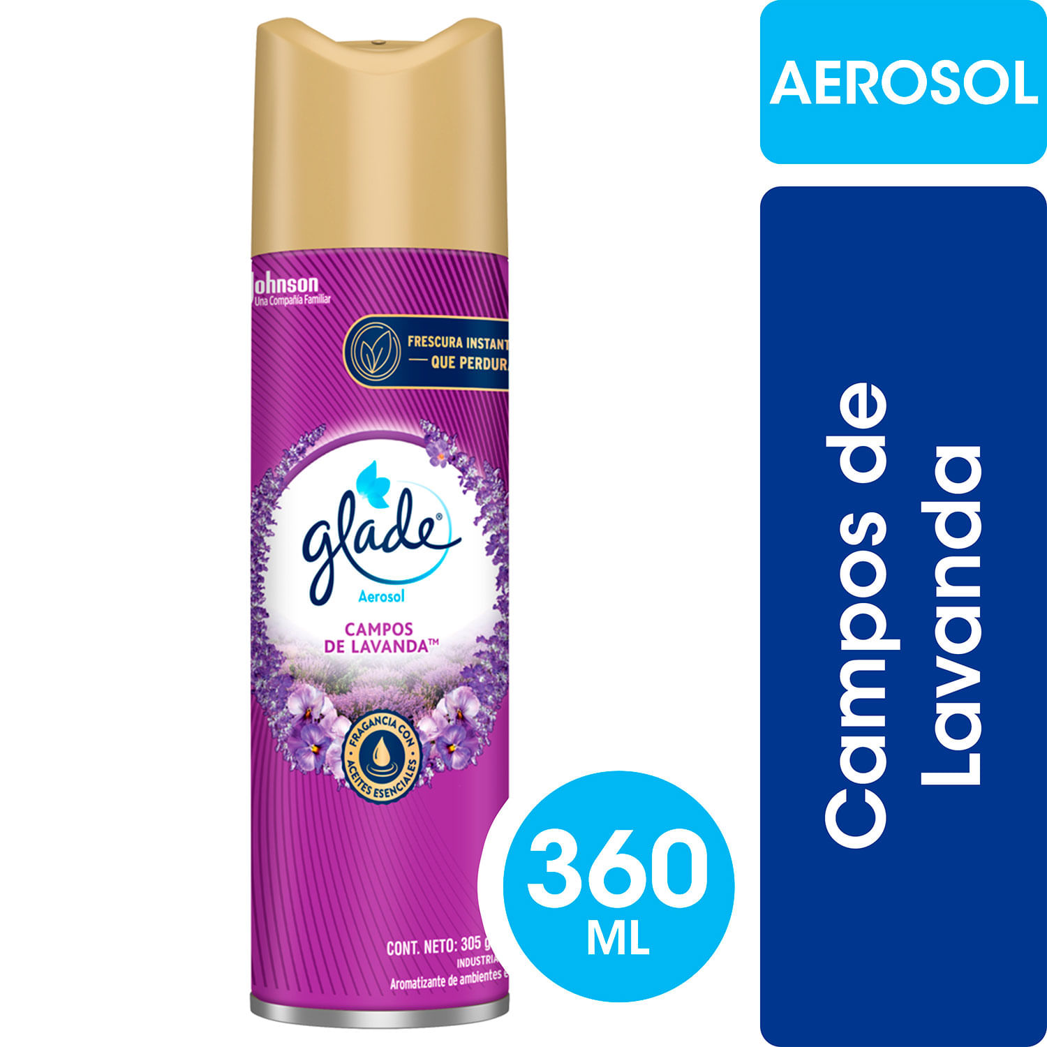 Desodorante Ambiental Glade Aerosol Lavanda 360 ml 1