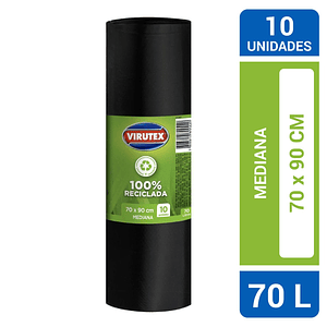 Bolsas de Basura 70X90 cm 1 x 10 Unidades Bio Rollo