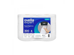 Papel Higiénico Plus Hoja Simple 6 Rollos x 300 mts.