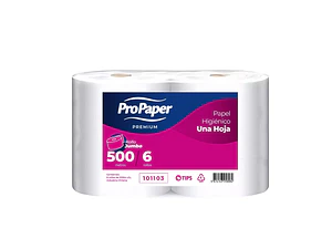 Papel Higiénico Industrial Pack 6 Rollos de 500 Metros Propaper