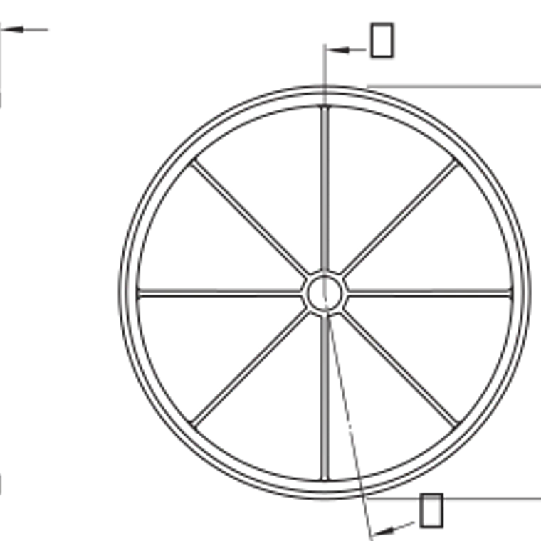 ASNH 510-608 - Tapa lateral de polipropileno, para soportes para rodamientos SNL 3