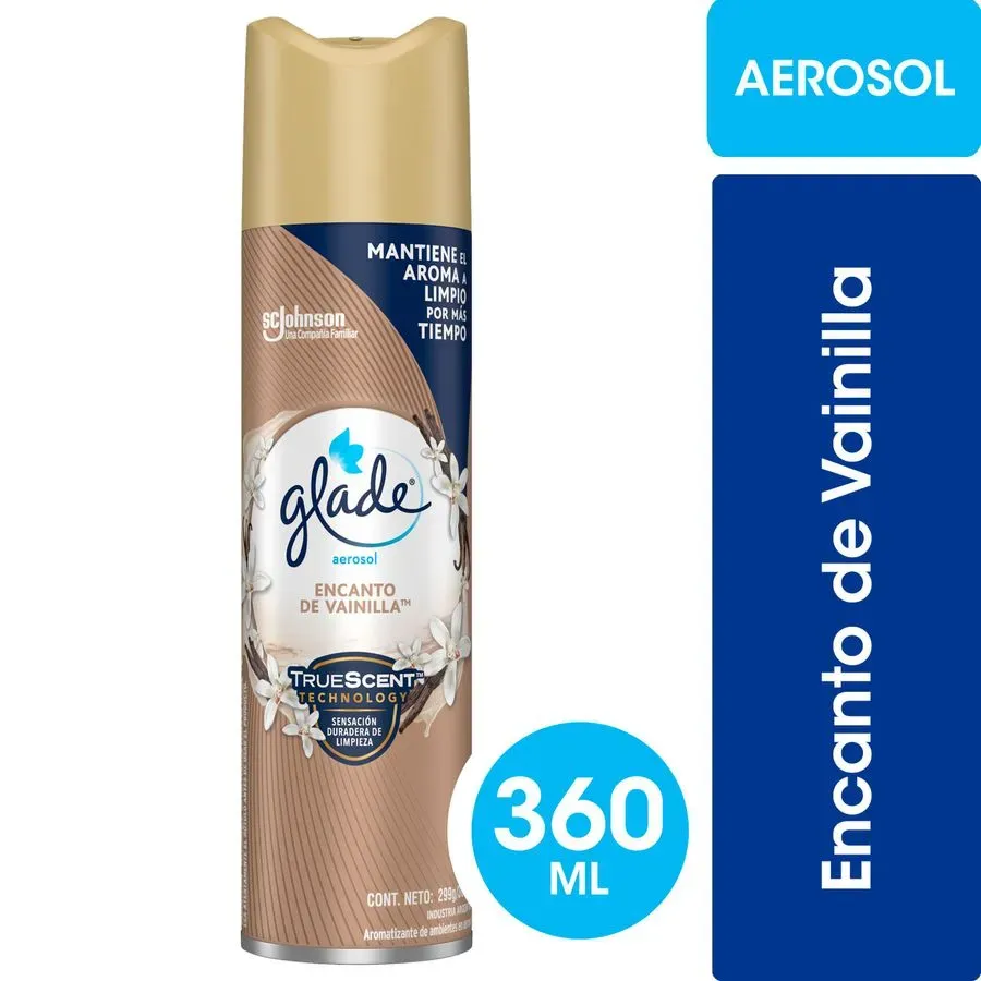 Desodorante Ambiental Glade Aerosol Vainilla 360 ml. 1