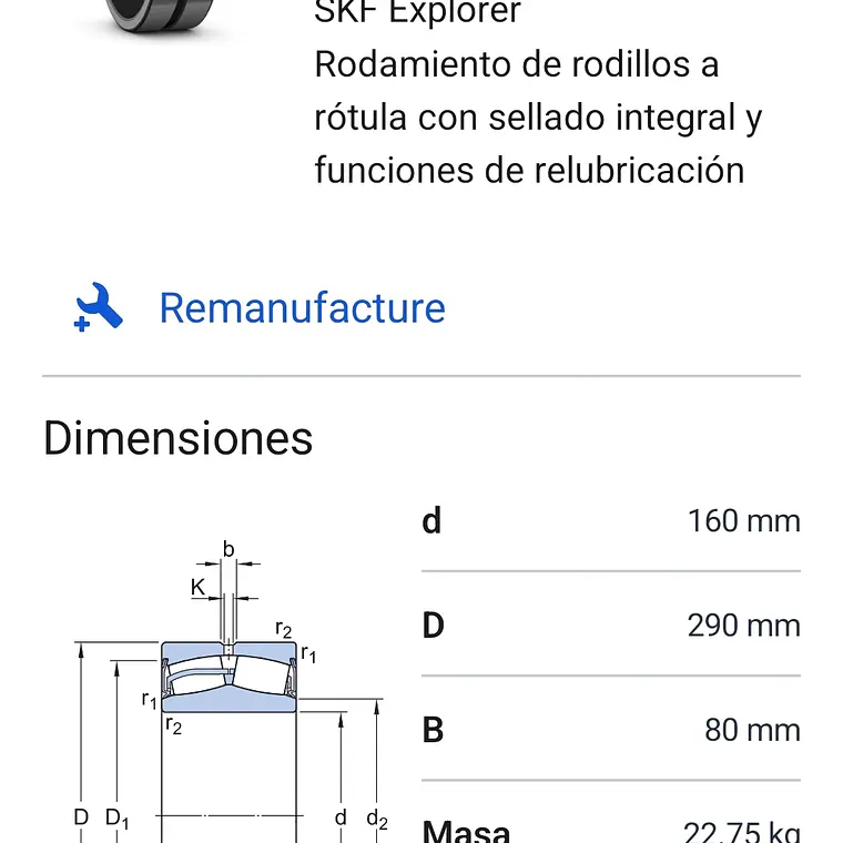 22232-2CS5K/VT143 Rodamiento de rodillos a rótula con agujero cónico, sellado 2