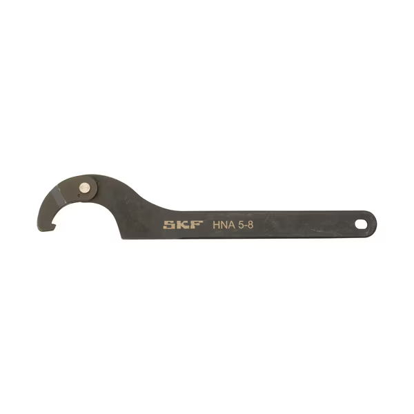 HNA 5-8 Llave de gancho ajustable SKF, de tamaño 5 a 8. 1