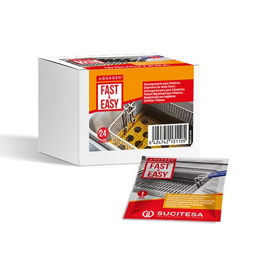 Desengrasante Freidoras Aquagen fast & easy 24 Sobres - SUCITESA 1